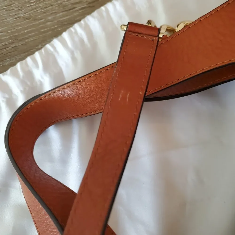 Authentic Michael Kors Devon MK Signature Large Shoulder Tote Bag in Brown - Picture 13 of 16